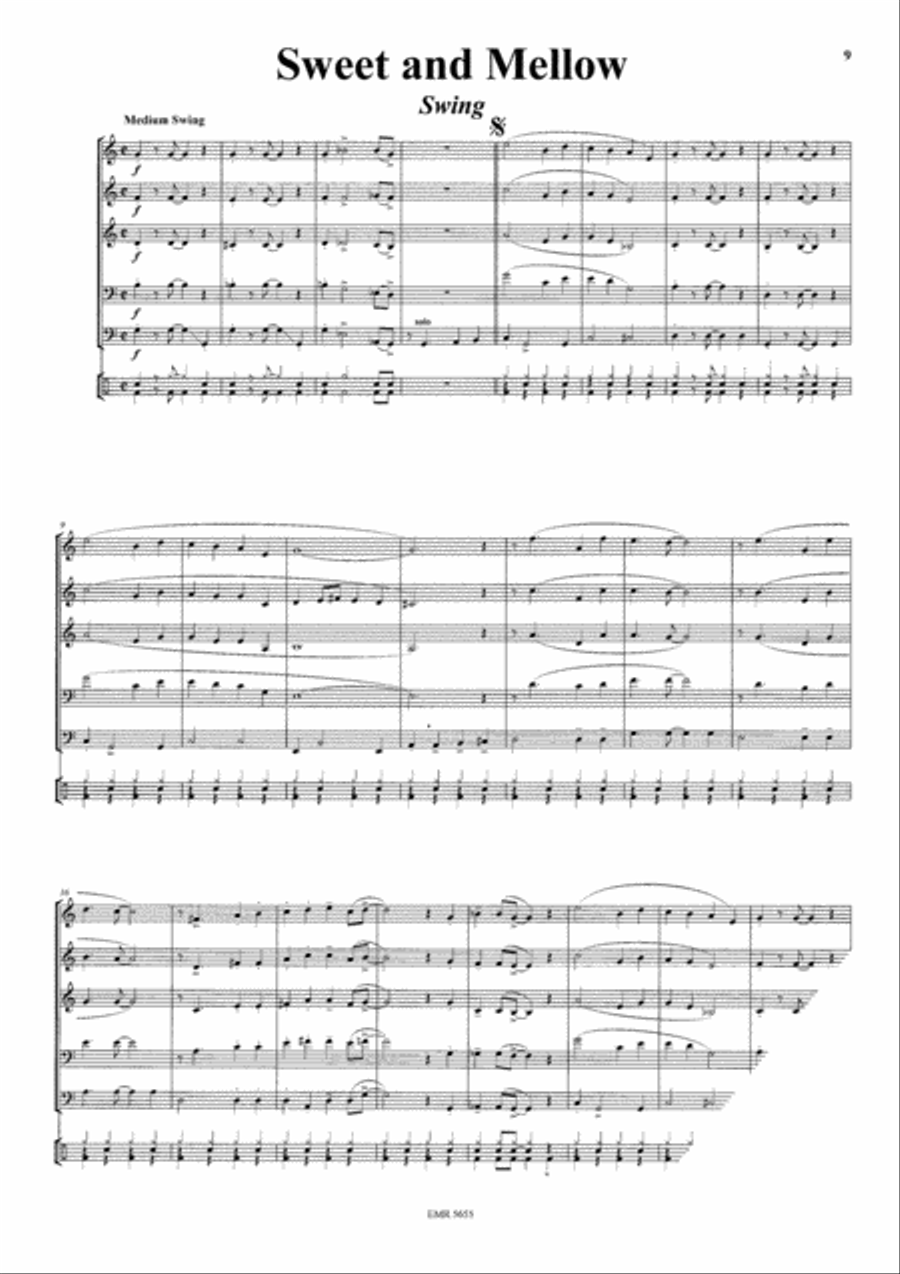 Happy-Go-Lucky-Rag / Going Home / Sweet and Mellow Brass Band scores gallery preview page 5