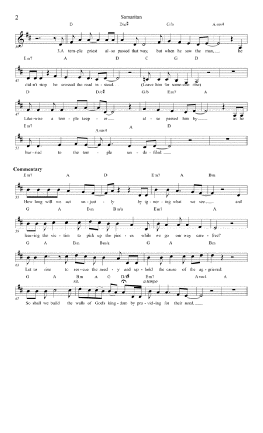 Samaritan Samaritan Guitar scores gallery preview page 2