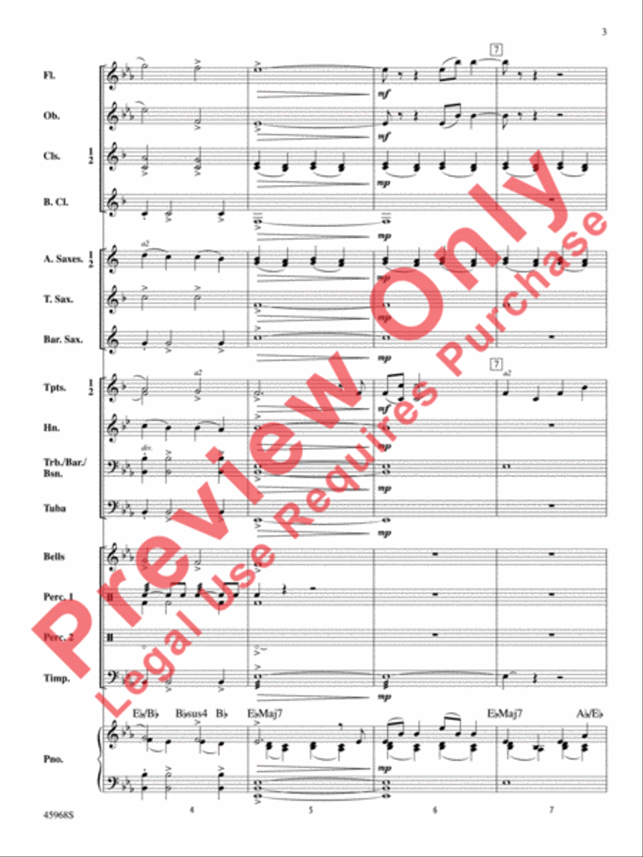 A Song of Hanukkah Concert Band scores gallery preview page 4