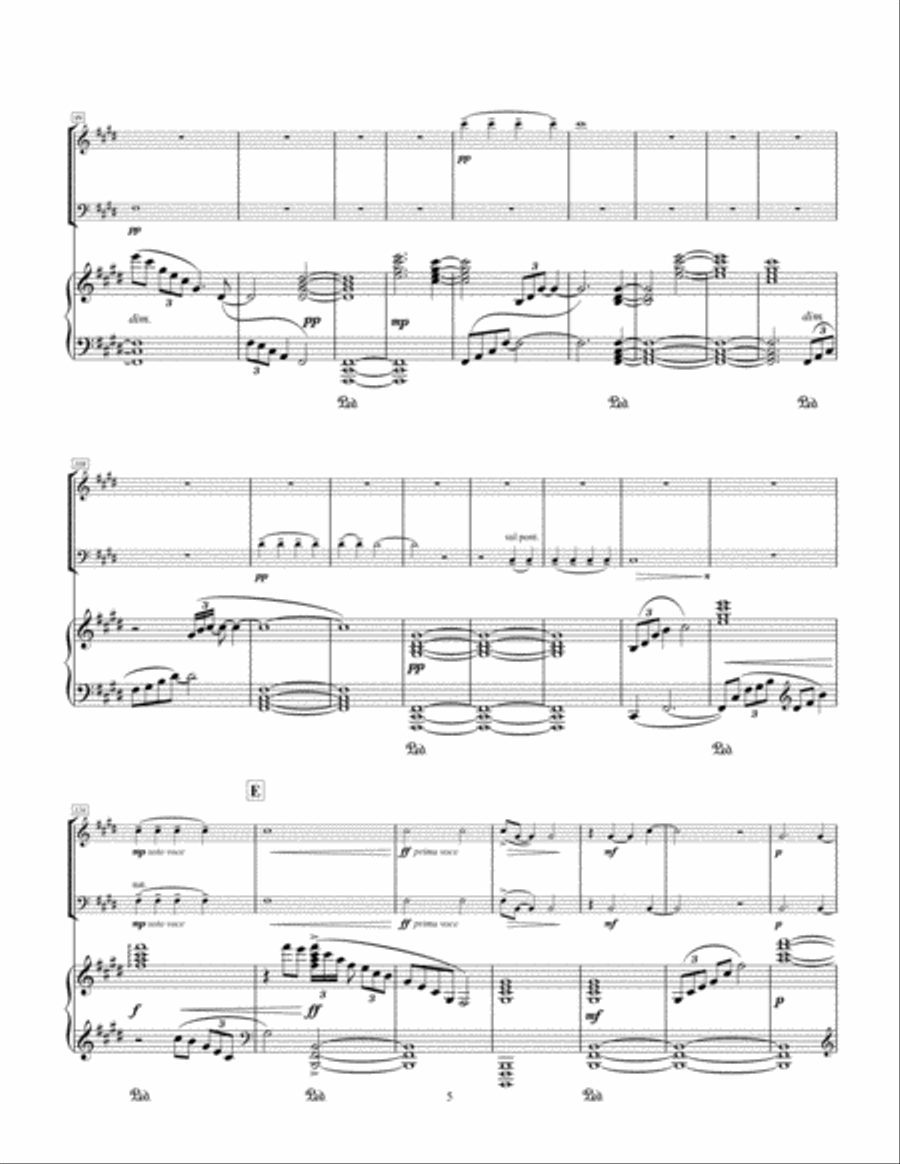 The Sundials: III; Tempus Fugit Velut Umbra (Time flees like a shadow) Piano Trio scores gallery preview page 5