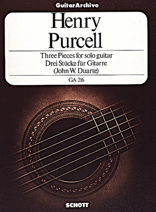 Book cover for 3 Pieces for Solo Guitar