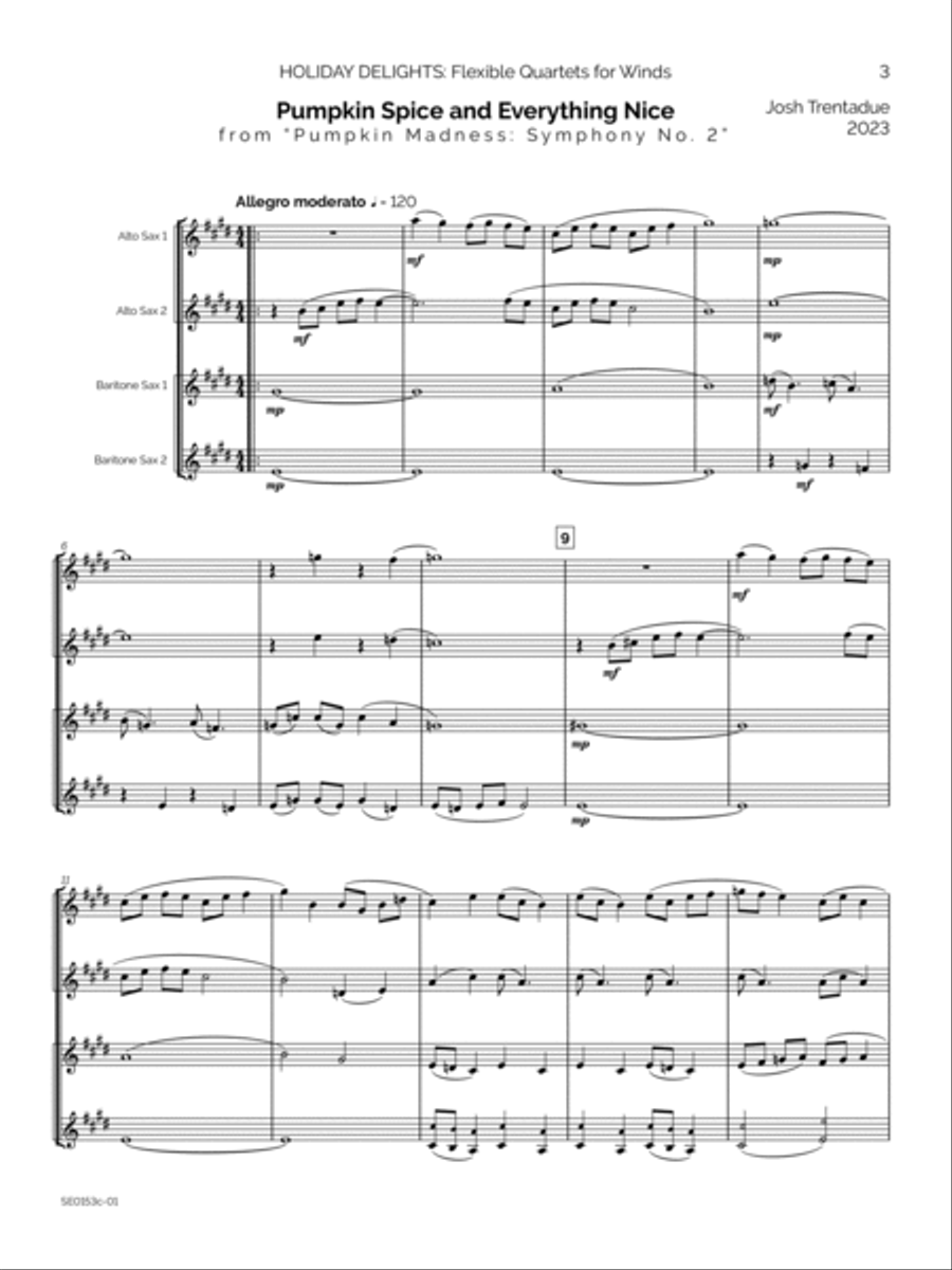 Holiday Delights (Eb Instruments) E-Flat Instrument scores gallery preview page 6