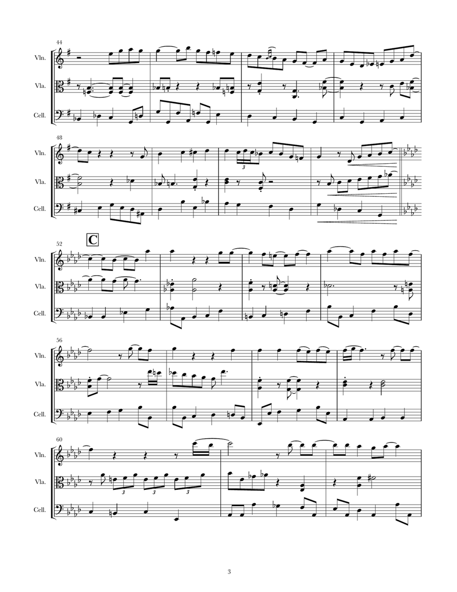 L-O-V-E String Trio scores gallery preview page 3