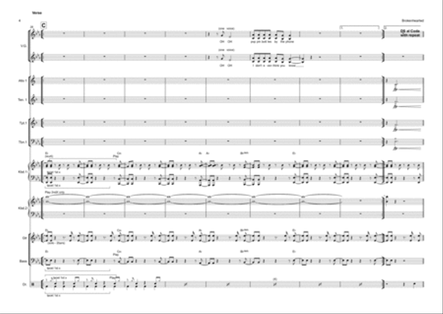 Brokenhearted Brokenhearted Tenor Saxophone scores gallery preview page 4