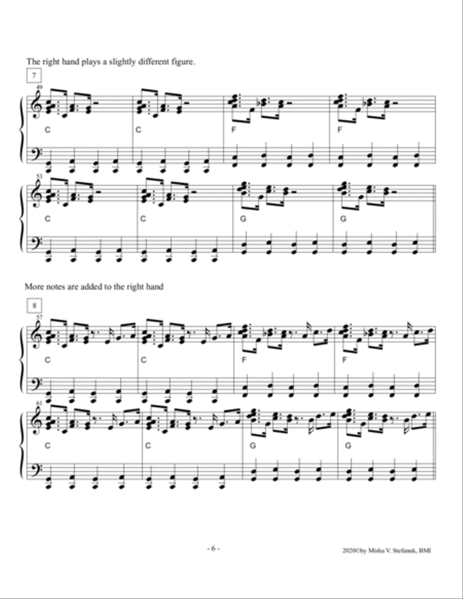 Got the Blues, complete piano blues method Piano Method scores gallery preview page 6