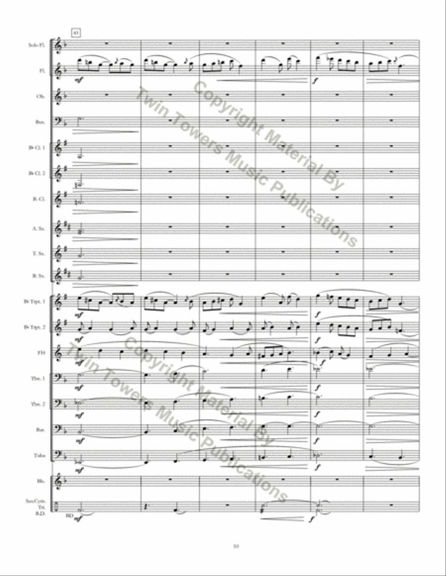 Pastorale Concert Band scores gallery preview page 11