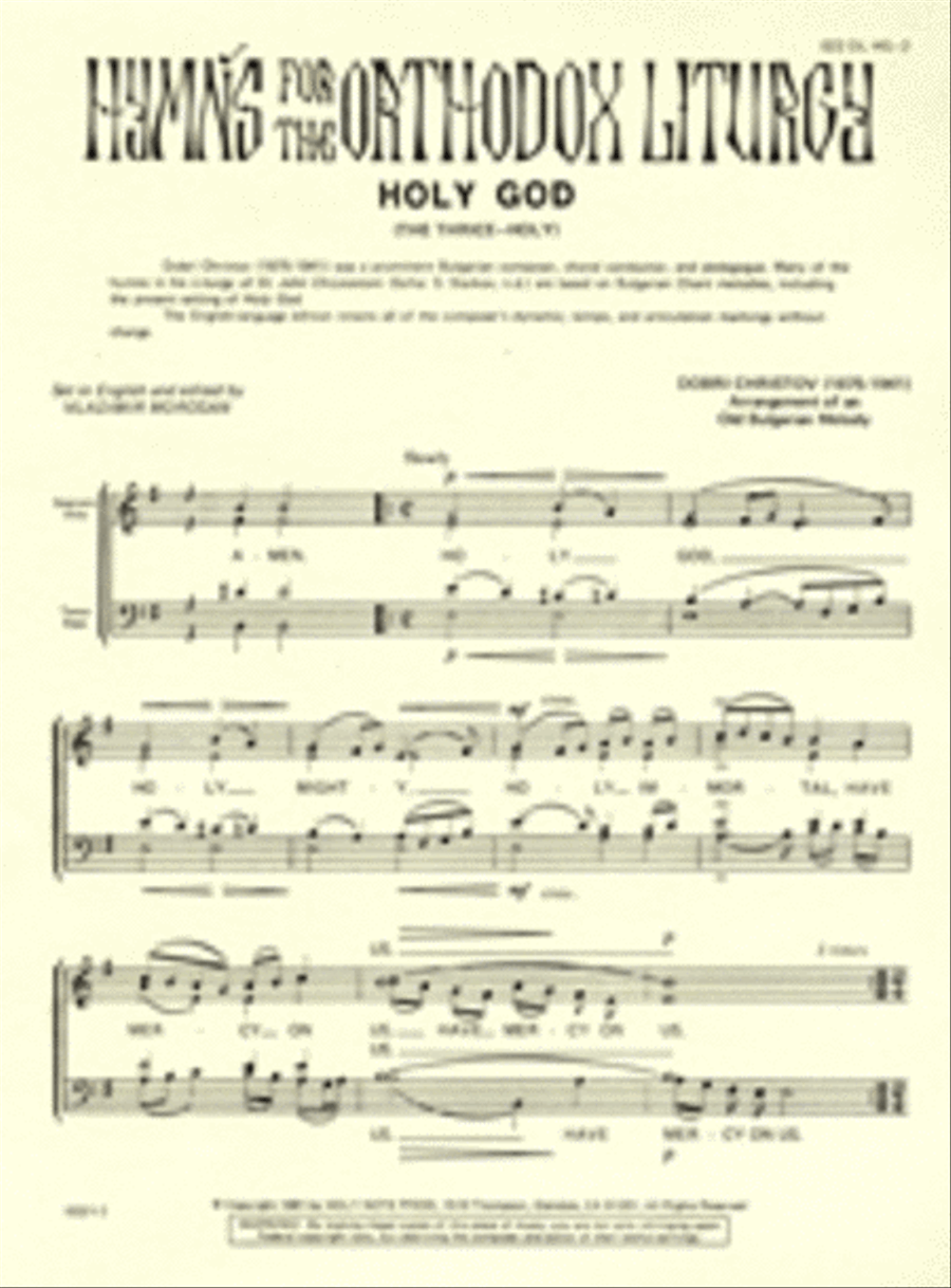 Holy God 4-Part scores gallery preview page 1