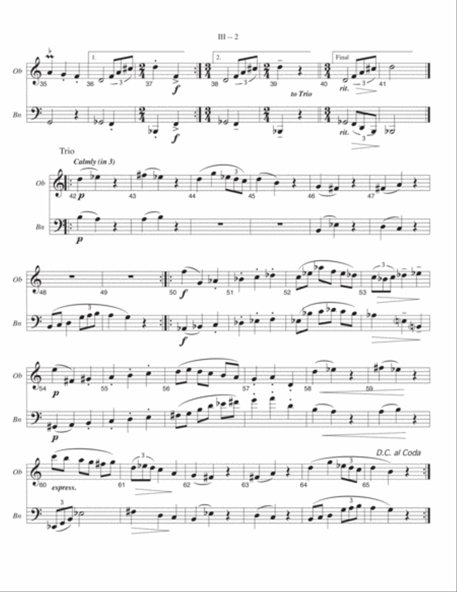 Duo Sonata Woodwind Duet scores gallery preview page 6