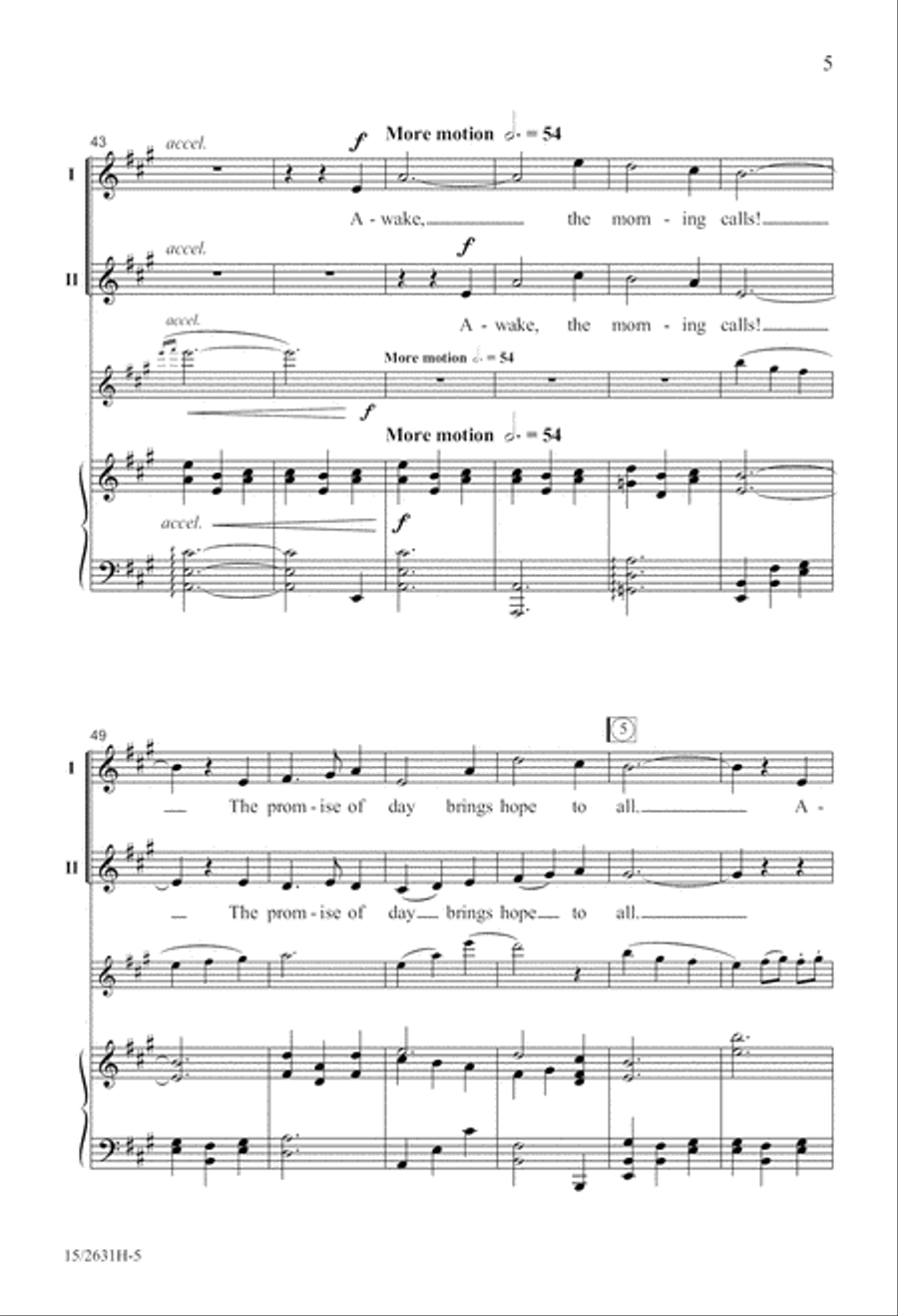 Morning 2-Part scores gallery preview page 6