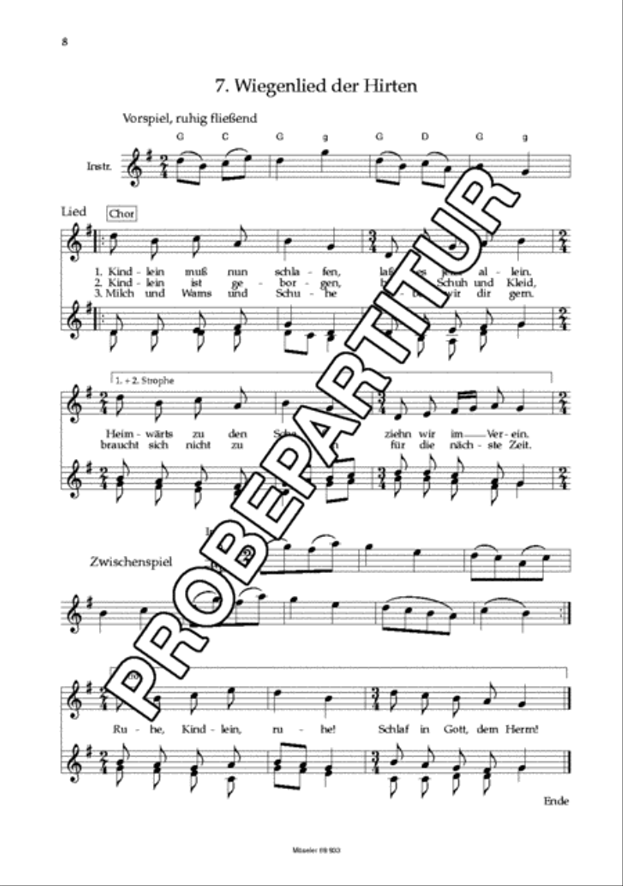 Tierlieder an der Krippe Tierlieder an der Krippe Children's Choir scores gallery preview page 9