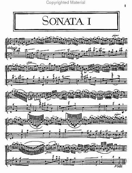 First book of sonatas for violin with continuo bass