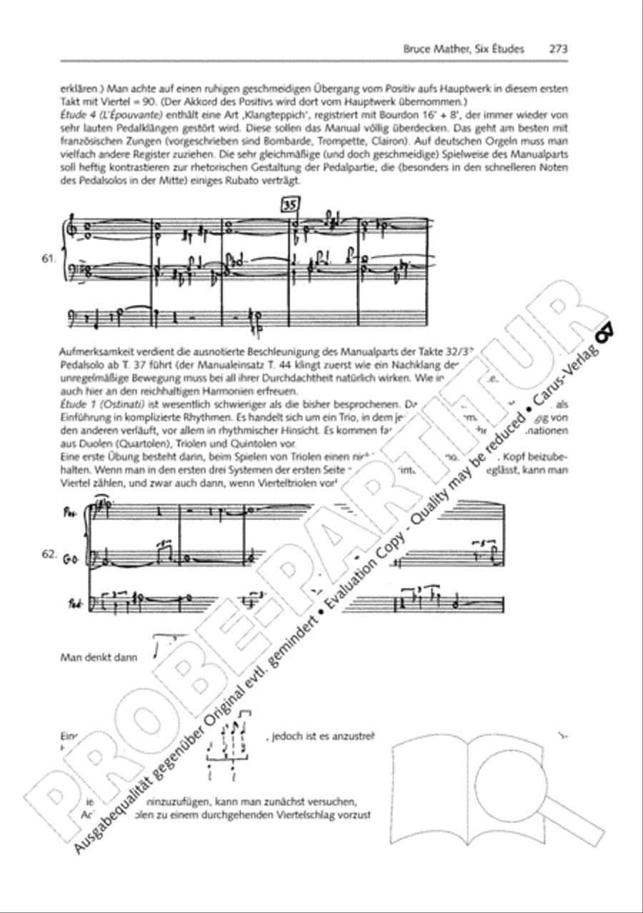 Orgelschule zur historischen Auffuhrungspraxis Organ Solo scores gallery preview page 274