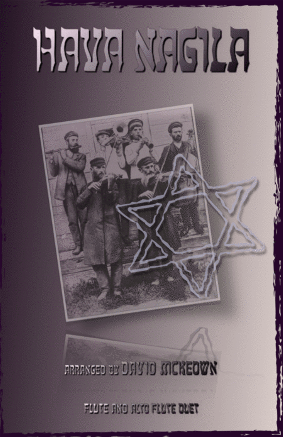 Hava Nagila, Klezmer tune for Flute and Alto Flute Duet Flute Duet scores gallery preview page 1