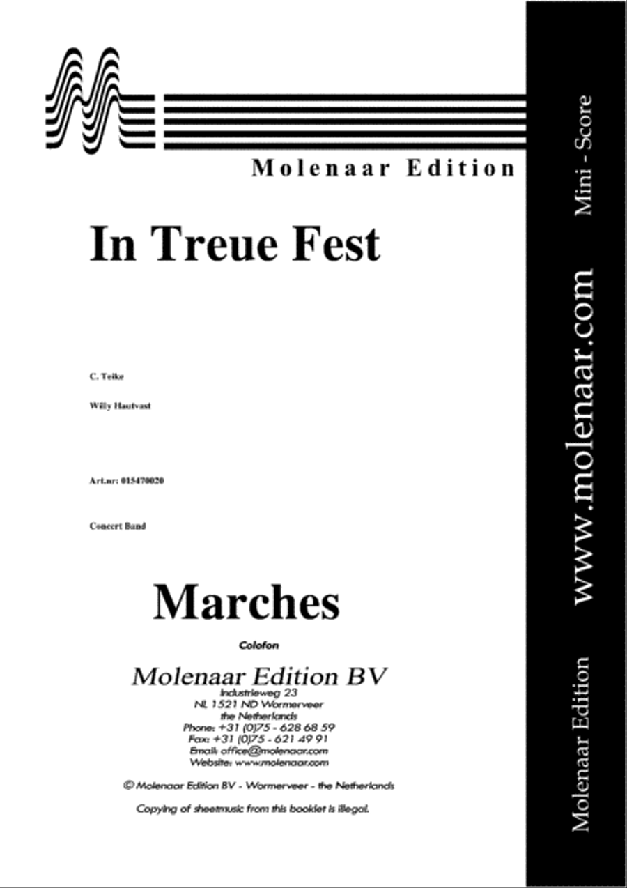 In Treue Fest Concert Band scores gallery preview page 2
