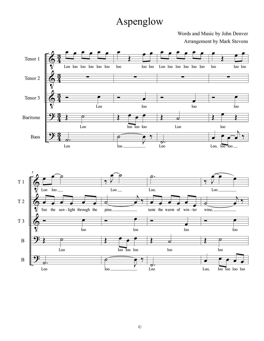 Aspenglow Aspenglow Choir scores gallery preview page 2
