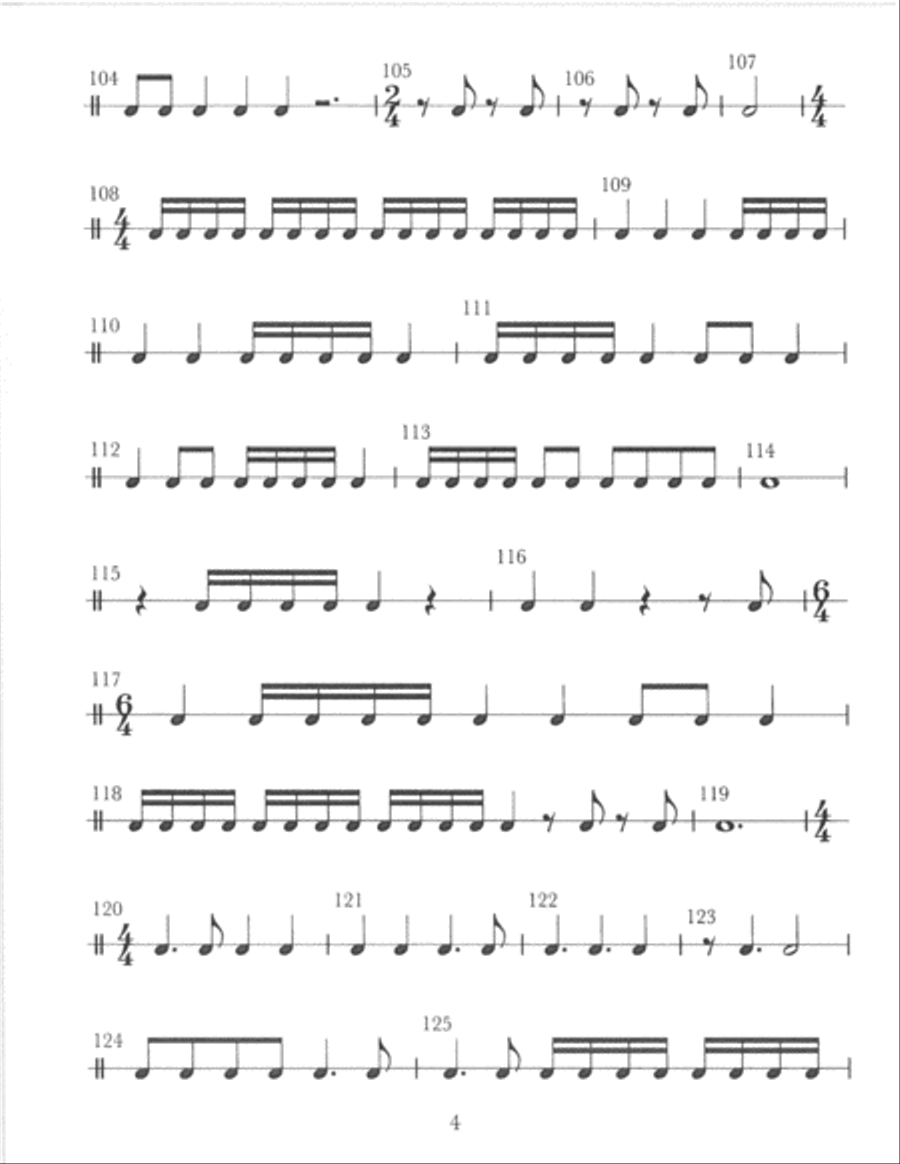 RHYTHM For All Instruments (Audio On YouTube) Full Orchestra scores gallery preview page 6