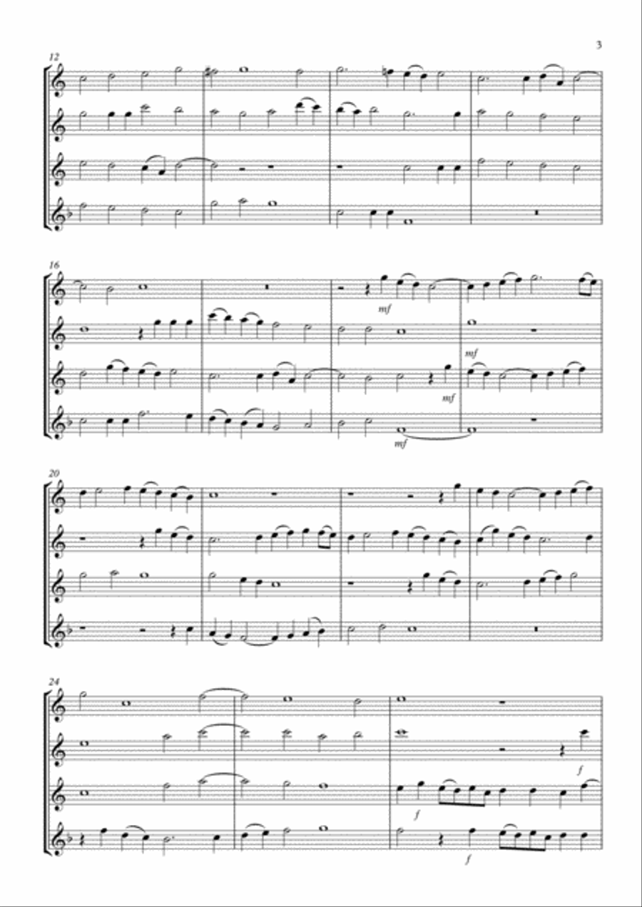 Four Canzonas Woodwind Ensemble scores gallery preview page 3