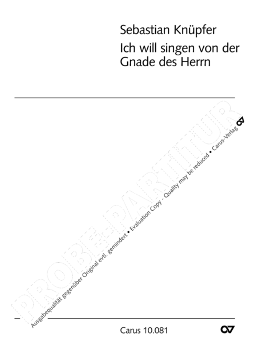 Ich will singen von der Gnade 4-Part scores gallery preview page 2