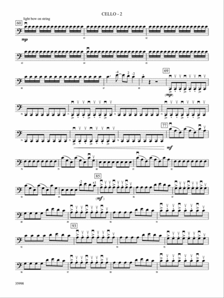 Leap of Faith: Cello String Orchestra scores gallery preview page 2