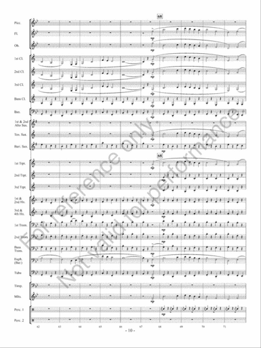 Yorkshire Folk Song Suite Concert Band scores gallery preview page 11