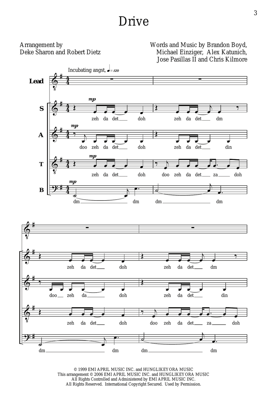 Drive 4-Part scores gallery preview page 1
