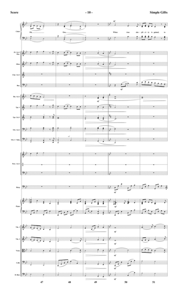 Simple Gifts - Orchestral Score and Parts