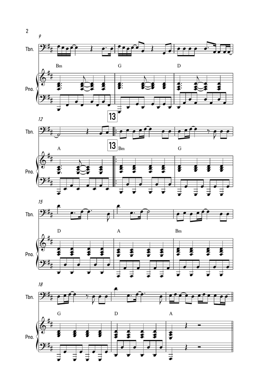 Purple Disco Machine Piano scores gallery preview page 2