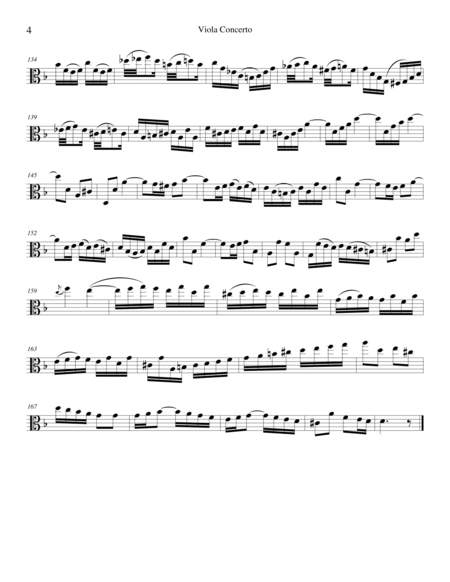 Viola Concerto in D Minor, Set of Parts