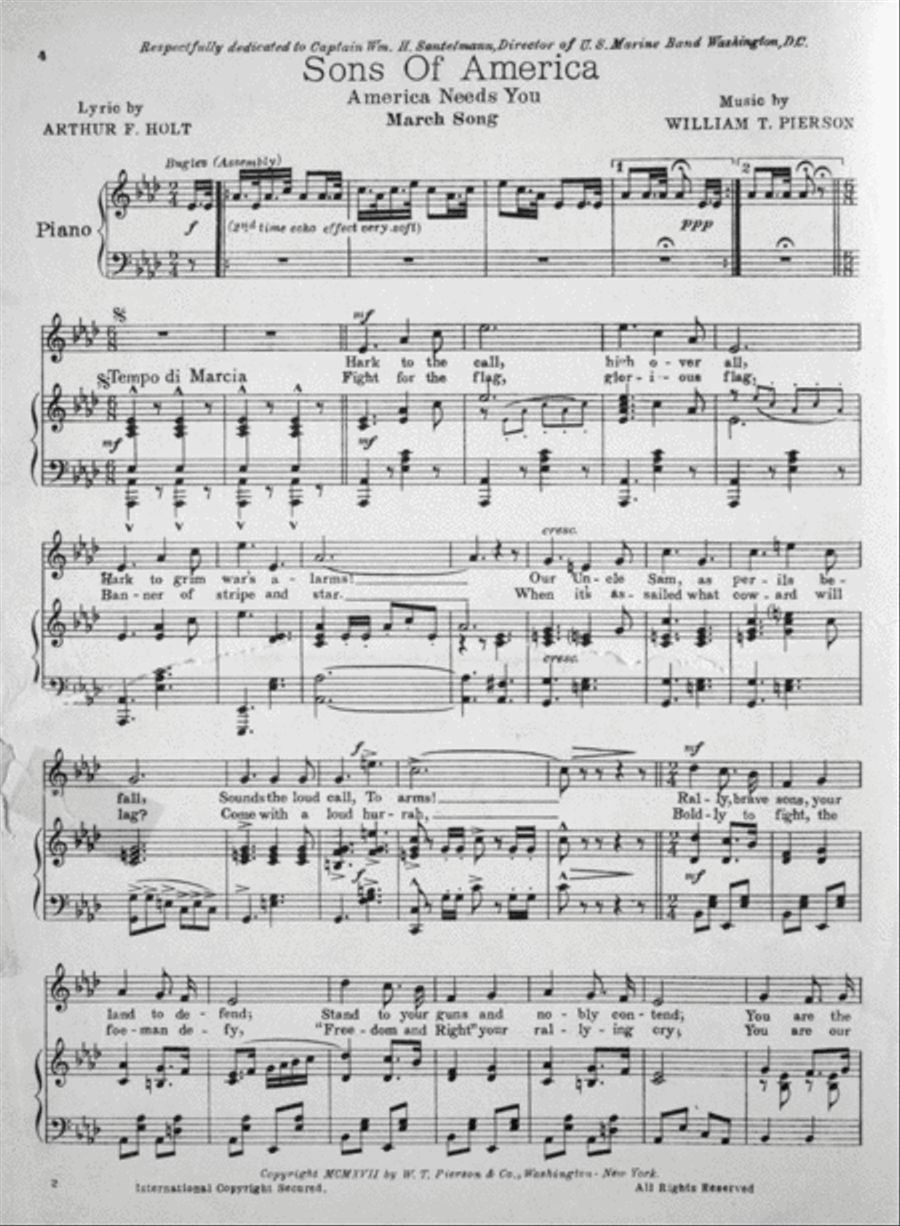 Sons of America. America Needs You 3-Part scores gallery preview page 3