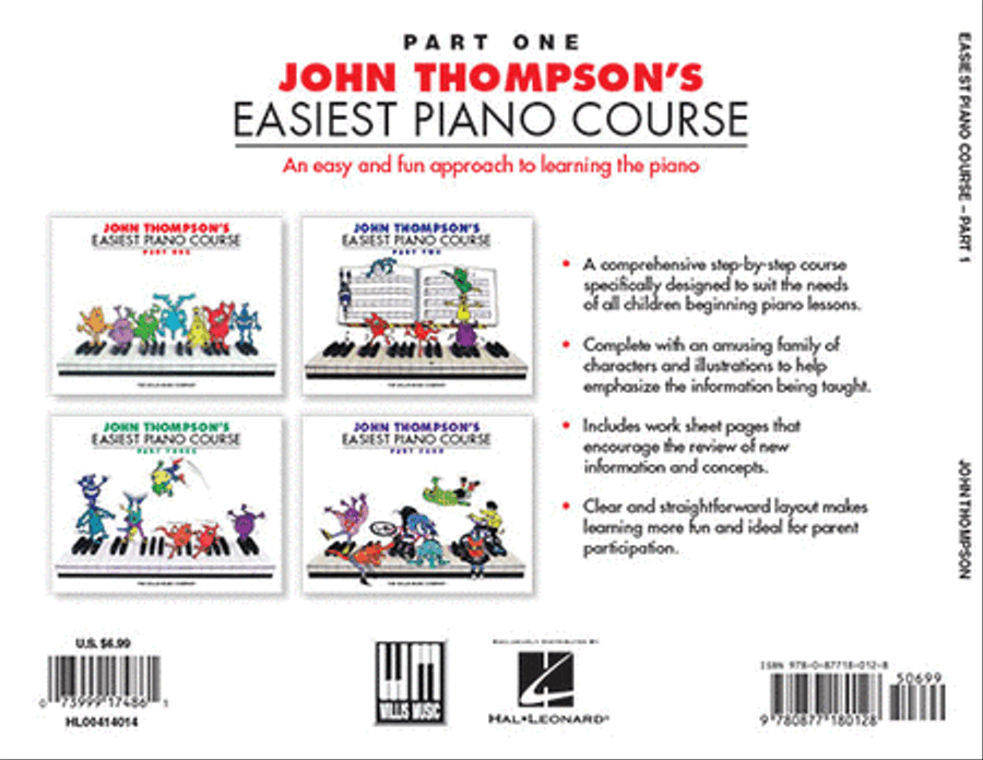 John Thompson's Easiest Piano Course – Part 1 – Book/Audio Piano Method scores gallery preview page 7
