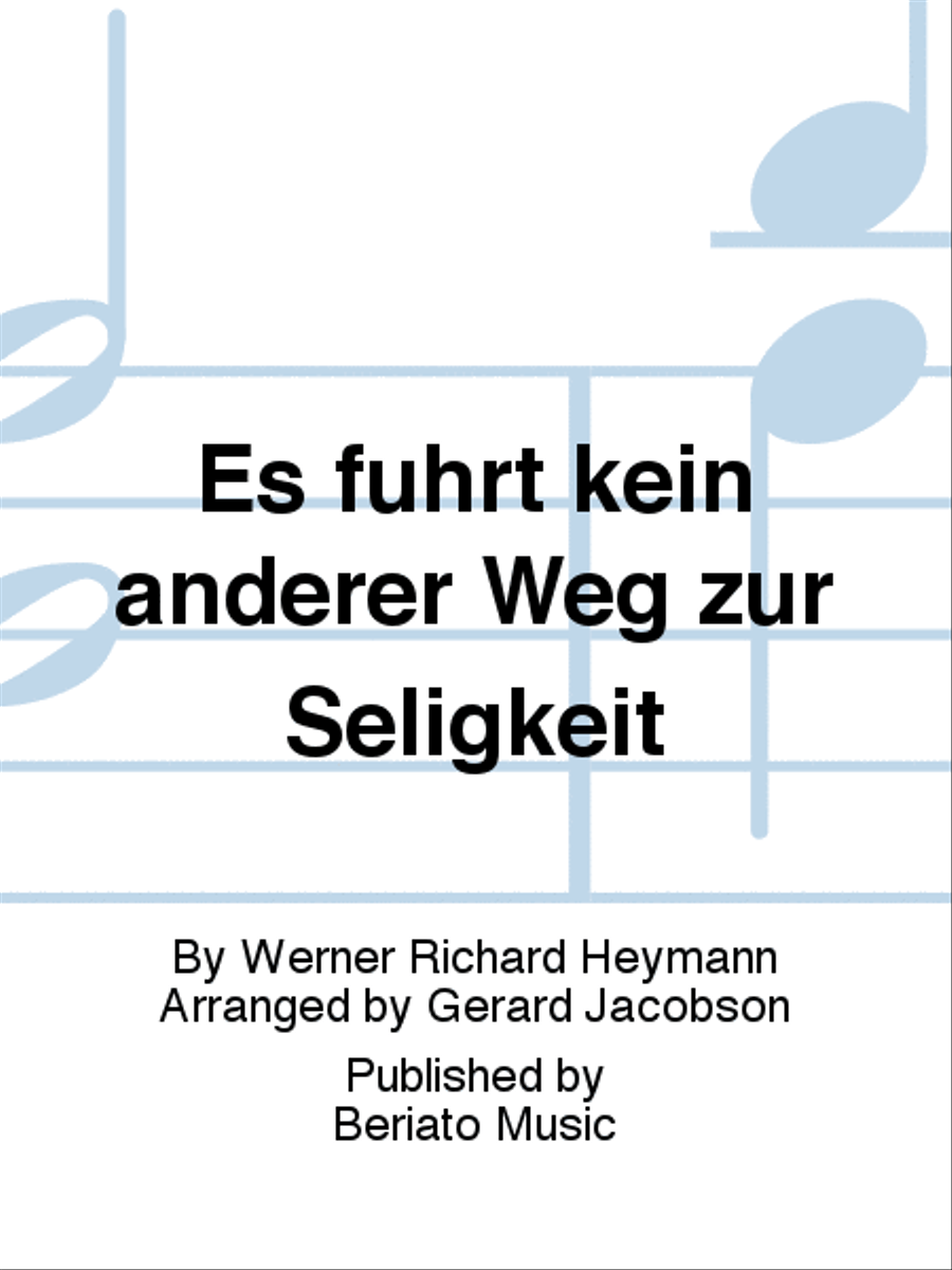 Es führt kein anderer Weg zur Seligkeit Voice Solo scores gallery preview page 1