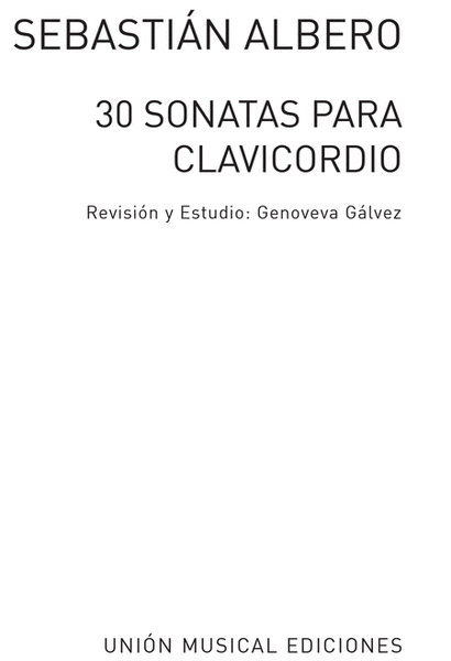 Treinta Sonatas Piano Solo - Sheet Music