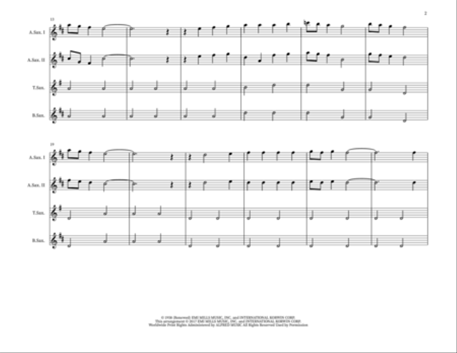 The Little Drummer Boy Small Ensemble scores gallery preview page 2