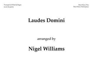 Book cover for Laudes Domini, for Trumpet and Organ
