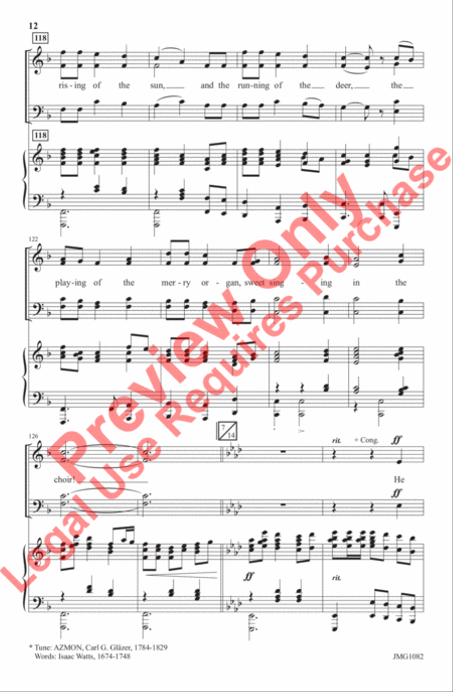 Wonders of His Love 4-Part scores gallery preview page 12