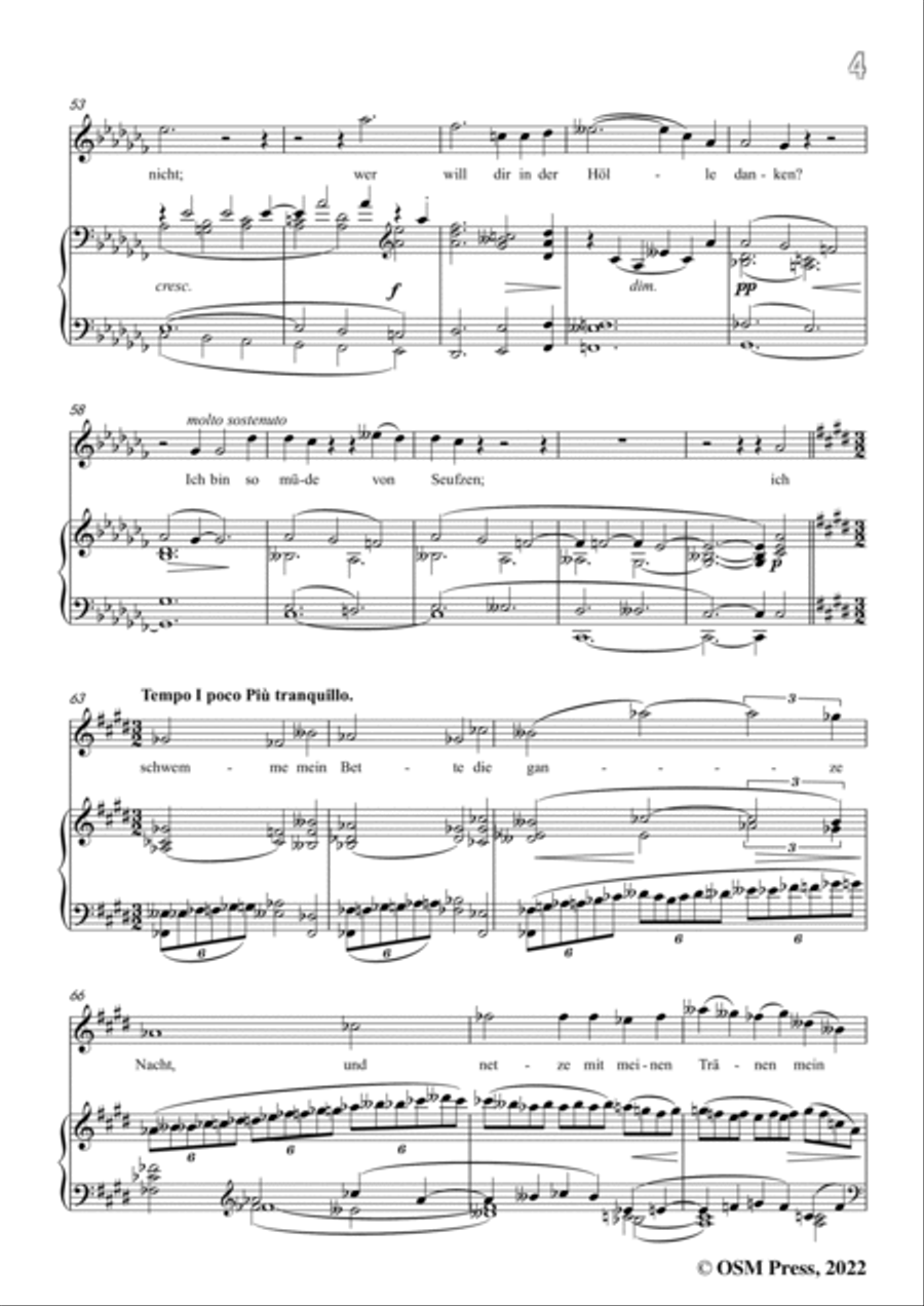 Jenner-Der 6,Psalm,in a flat minor,Op.9 No.2 Voice scores gallery preview page 5