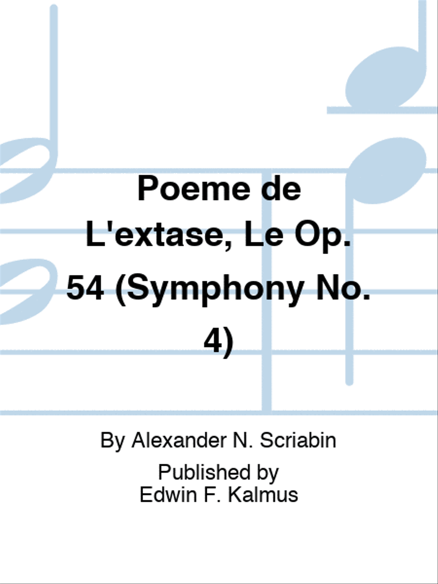 Poeme de L'extase, Le Op. 54 (Symphony No. 4) Orchestra scores gallery preview page 1