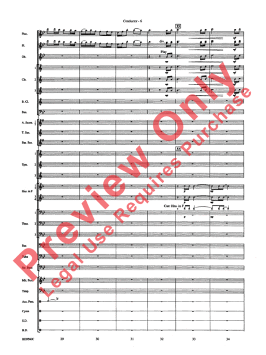 Waterdance Waterdance Concert Band scores gallery preview page 8