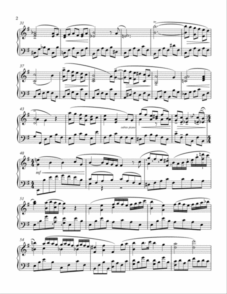 Fantasy on Chopin's Piano Concerto in e Fantasy on Chopin's Piano Concerto in e Piano Solo scores gallery preview page 2