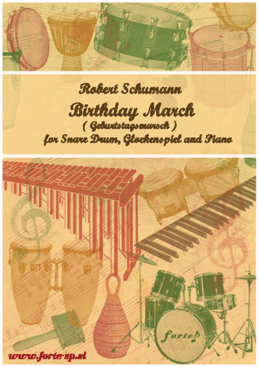 Birthday March for Percussion and Piano, Schumann image number null