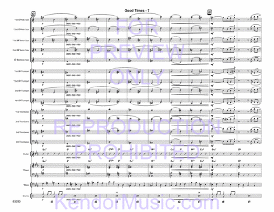 Good Times (based on the chord changes to ' 'S Wonderful' by George Gershwin) (Full Score)