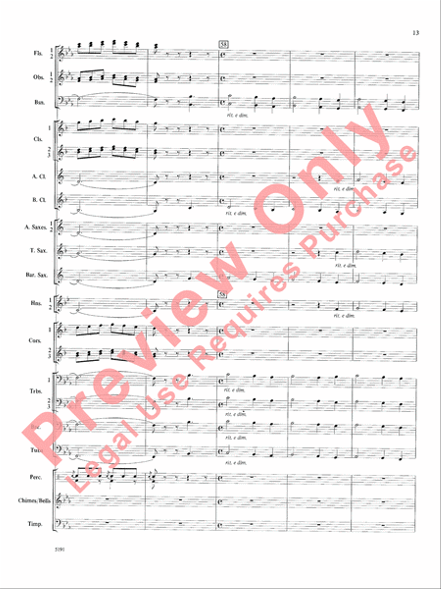 Wind Chimes Concert Band scores gallery preview page 14