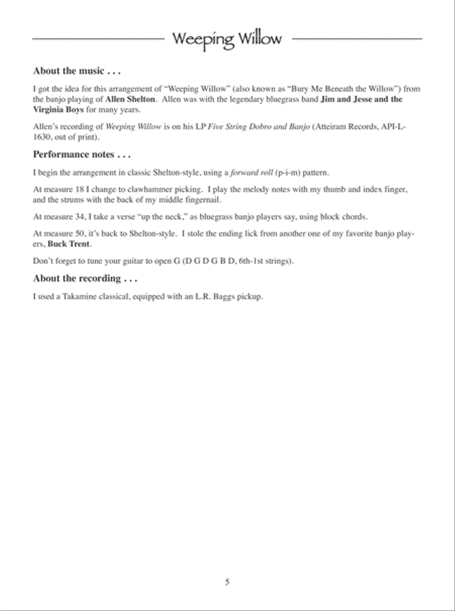 5-String Banjo Styles for 6-String Guitar Electric Guitar scores gallery preview page 6