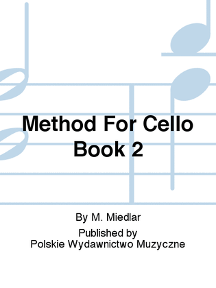 Book cover for Method For Cello Book 2