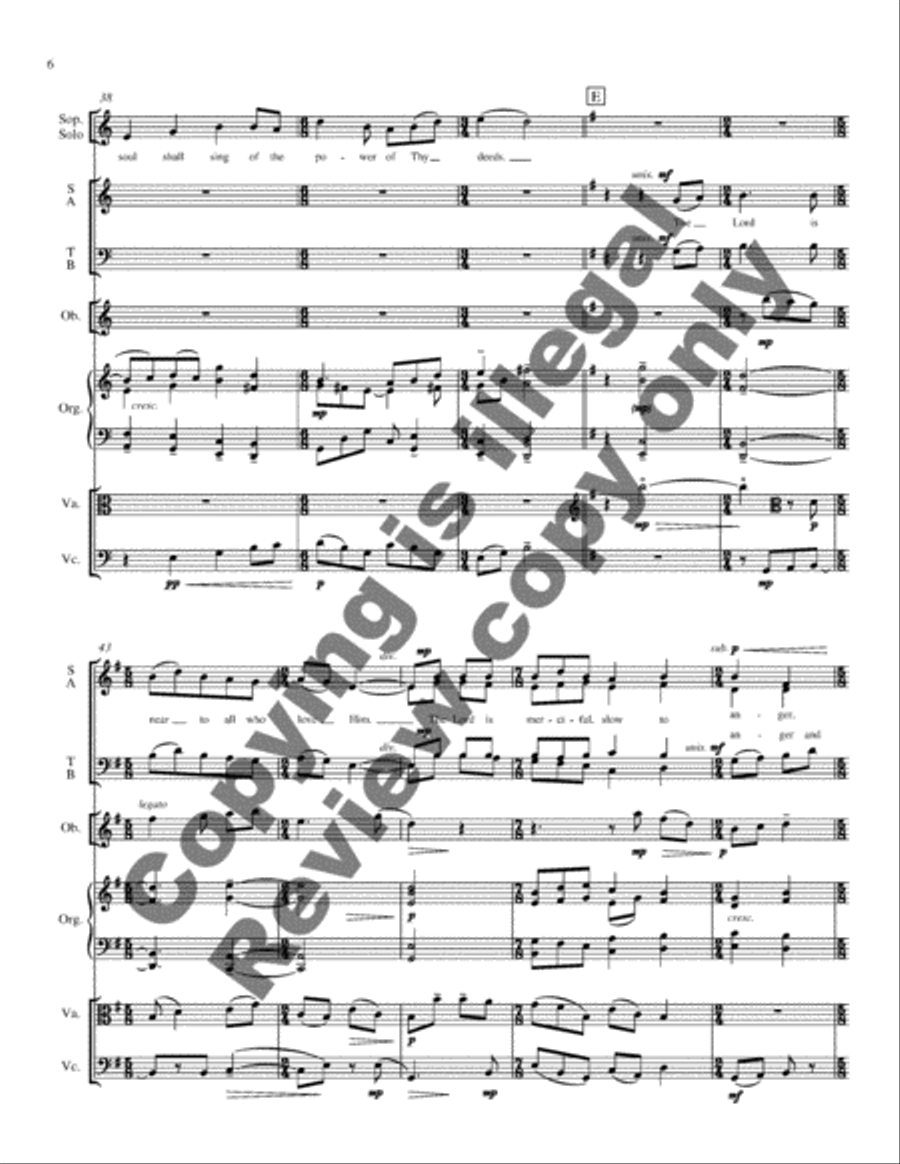 My Soul Shall Sing (Full Score) Choir scores gallery preview page 5