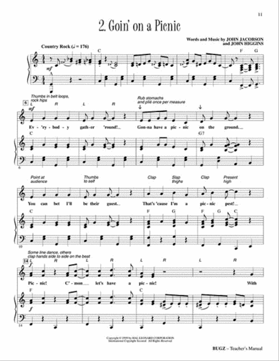 Bugz (Musical) Bugz (Musical) Choir scores gallery preview page 2