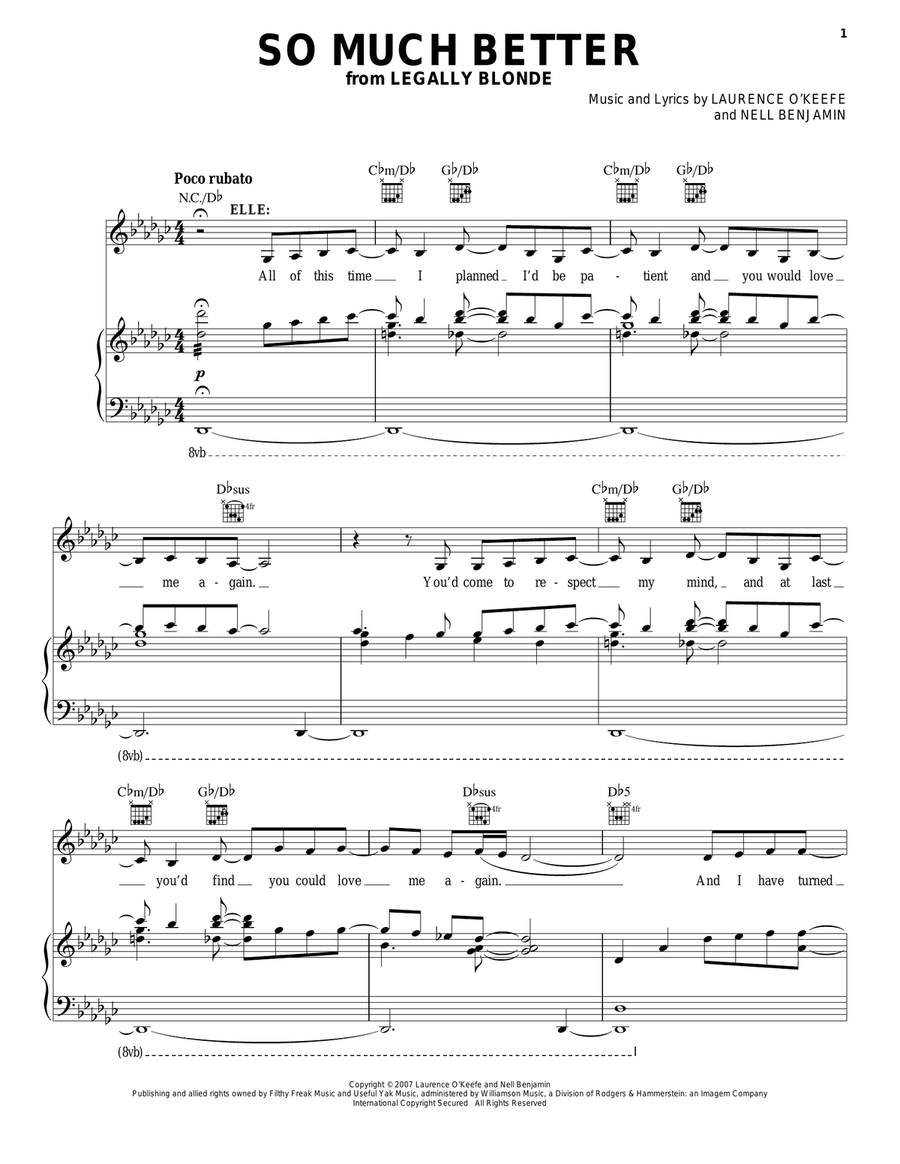 So Much Better Piano, Vocal, Guitar scores gallery preview page 1