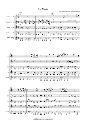 Ave Maria for Clarinet Quintet