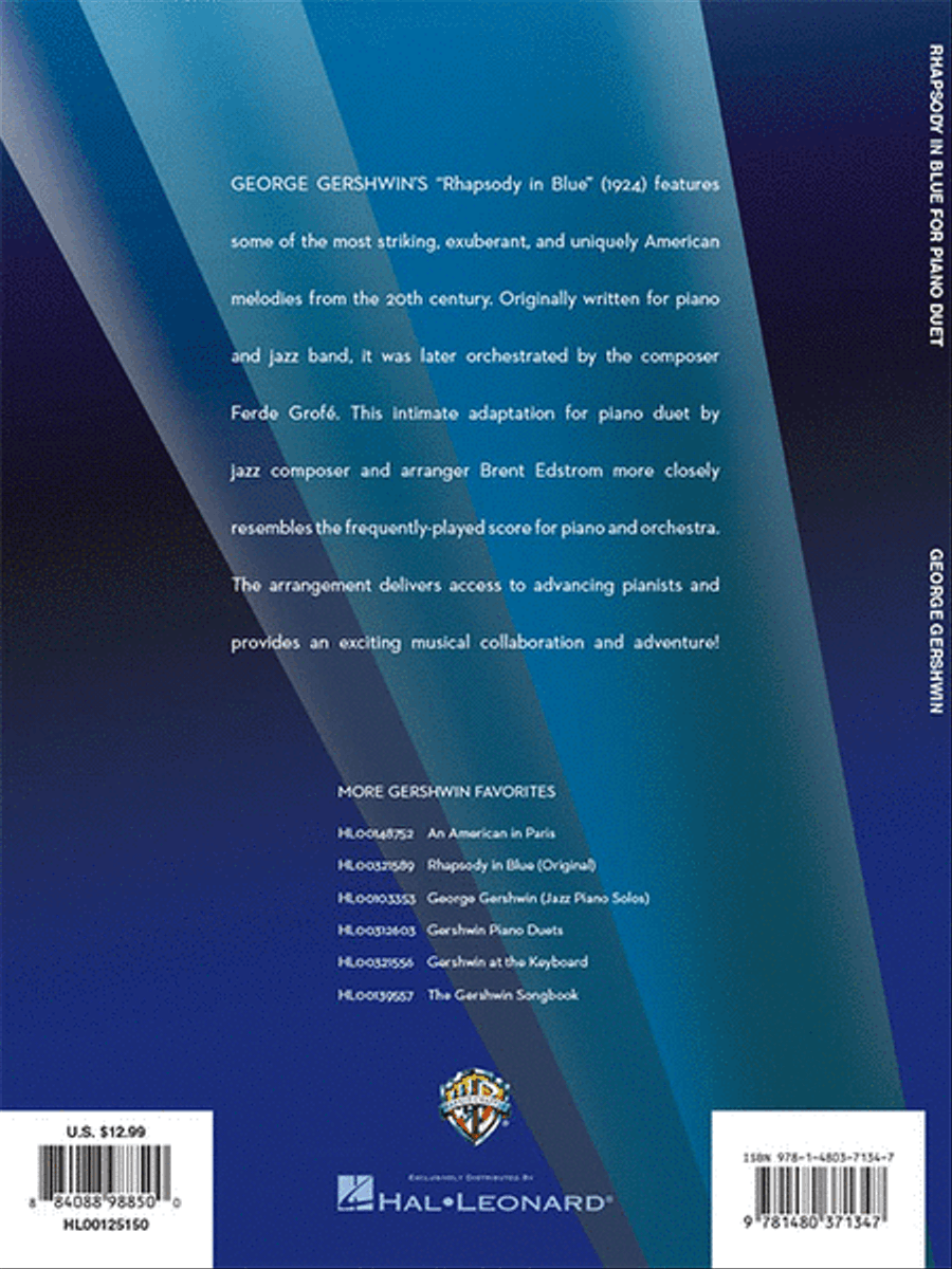 Rhapsody in Blue for Piano Duet 1 Piano, 4-Hands scores gallery preview page 6