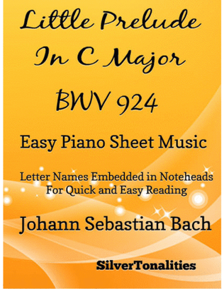 Little Prelude in C Major BWV 924 Beginner Piano Sheet Music